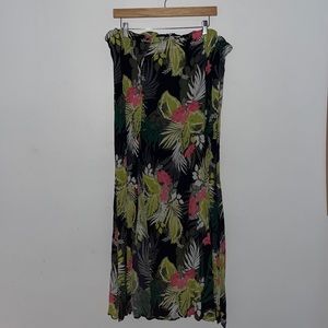Hawaiian floral skirt